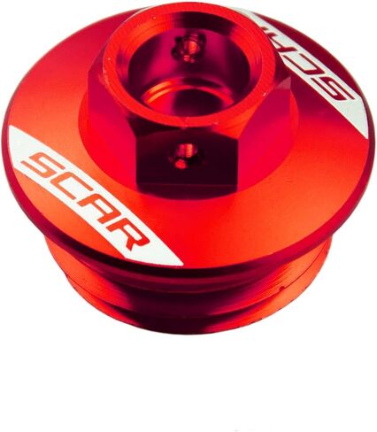 SCAR Oil Filler Plug Cap Compatible with KTM SX SXF EXC EXCF XC XCW XCF XCFW TPI 50 65 85 125 150 200 250 300 350 450 500 HUSQVARNA GASGAS SHERCO - Orange in Saudi Arabia