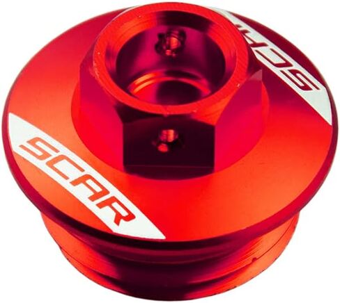 SCAR Oil Filler Plug Cap Compatible with KTM SX SXF EXC EXCF XC XCW XCF XCFW TPI 50 65 85 125 150 200 250 300 350 450 500 HUSQVARNA GASGAS SHERCO - Orange in Saudi Arabia