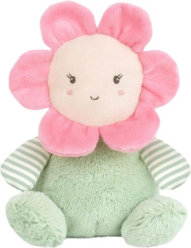 MON AMI Soft Baby Rattle Toy Set of 2 Pcs – 6", Flower Shaped Plush Stuffed Rattle for Newborns, Babies, Sensory Development Toys for Infants & Toddlers in Kuwait