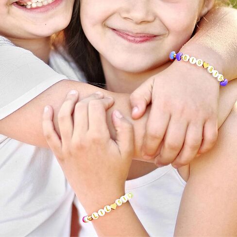 Big Sister Gifts for Girls Big Sister Bracelet for Toddler Daughter Niece Big Sis Bracelet Matching Outfits Big Sister Announcement Jewelry for Girls Big Sister Charm Birthday Gifts in Kuwait