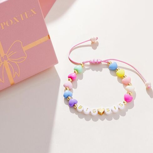 Big Sister Gifts for Girls Big Sister Bracelet for Toddler Daughter Niece Big Sis Bracelet Matching Outfits Big Sister Announcement Jewelry for Girls Big Sister Charm Birthday Gifts in Kuwait
