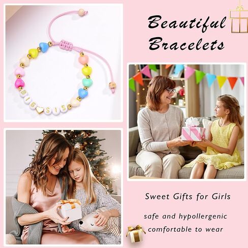 Big Sister Gifts for Girls Big Sister Bracelet for Toddler Daughter Niece Big Sis Bracelet Matching Outfits Big Sister Announcement Jewelry for Girls Big Sister Charm Birthday Gifts in Kuwait