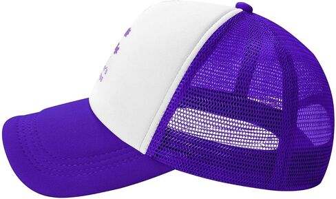 Wear Purple Alzheimer's Awareness Month Hat Funny Trucker Hats Adjustable Baseball Cap Novelty Dad Hats for Men Women Purple in Saudi Arabia
