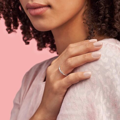 PANDORA Simple Sparkling Band Ring - 14k Gold Stackable Ring for Women - With Gift Box in Kuwait