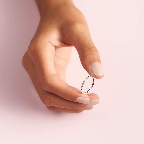 PANDORA Simple Sparkling Band Ring - 14k Gold Stackable Ring for Women - With Gift Box in Kuwait