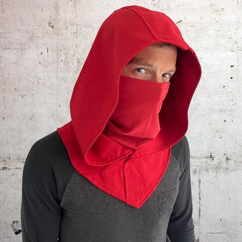 قاتل هود وقناع الكتان Ninja Balaclava قابلة للتكيف هوديي عارضة رن فير كوزبلاي زي لارب قرني in Saudi Arabia