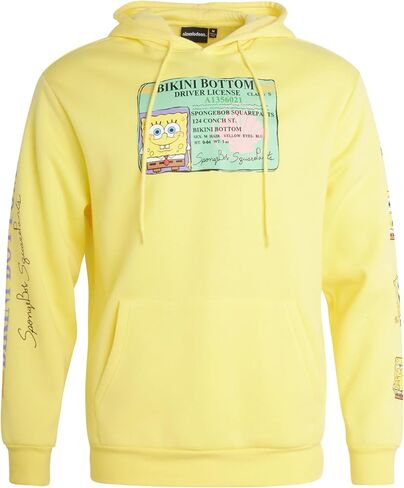 Nickelodeon Men’s SpongeBob and Patrick Fleece Sweatshirt – Men and Women’s Unisex Pullover Hoodie (Size: S-XL) in Saudi Arabia