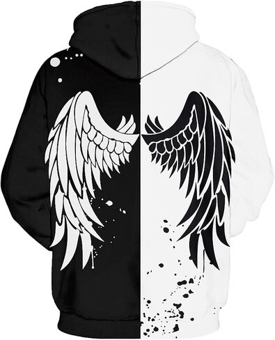 Chaos World Men Men Goidty Hoodie Long Sleeves 3D Funny Print Print Sweatshirt pullover in Kuwait