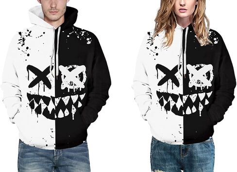 Chaos World Men Men Goidty Hoodie Long Sleeves 3D Funny Print Print Sweatshirt pullover in Kuwait