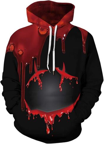 Chaos World Men Men Goidty Hoodie Long Sleeves 3D Funny Print Print Sweatshirt pullover in Kuwait