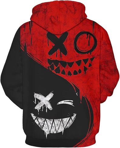 Chaos World Men Men Goidty Hoodie Long Sleeves 3D Funny Print Print Sweatshirt pullover in Kuwait