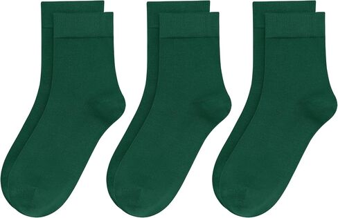 Womens Viscose Bamboo Crew Socks Thin Casual Ultra Soft Colorful Above Ankle Socks Breathable Comfortable 3/6 Pairs in Saudi Arabia