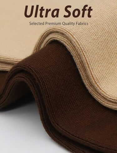 Womens Viscose Bamboo Crew Socks Thin Casual Ultra Soft Colorful Above Ankle Socks Breathable Comfortable 3/6 Pairs in Saudi Arabia