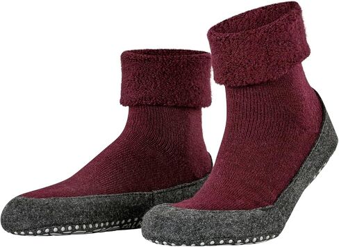 Falke Women's W HP Cosyshoe Slipper Sock Merino Wool Gray Pink White 1 زوج ، 6.5-7.5 in Kuwait