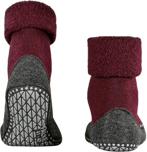 Falke Women's W HP Cosyshoe Slipper Sock Merino Wool Gray Pink White 1 زوج ، 6.5-7.5 in Kuwait