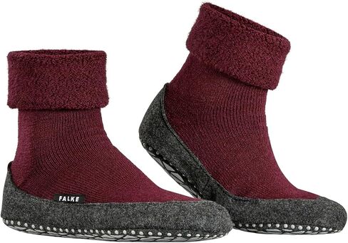 Falke Women's W HP Cosyshoe Slipper Sock Merino Wool Gray Pink White 1 زوج ، 6.5-7.5 in Kuwait