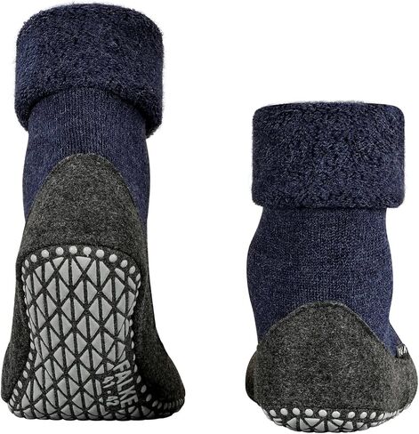 FALKE Women's W HP Cosyshoe Slipper Sock Merino Wool Grey Pink White 1 Pair, 6.5-7.5 in Saudi Arabia