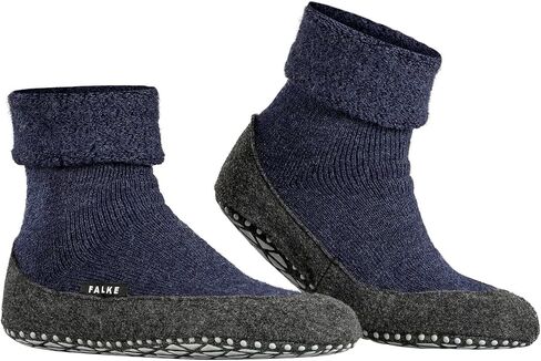 FALKE Women's W HP Cosyshoe Slipper Sock Merino Wool Grey Pink White 1 Pair, 6.5-7.5 in Saudi Arabia