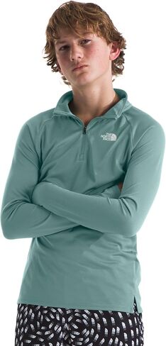 THE NORTH FACE Teen Never Stop ¼ Zip، TNF Light Gray Heather، مقاس X-Large in Saudi Arabia