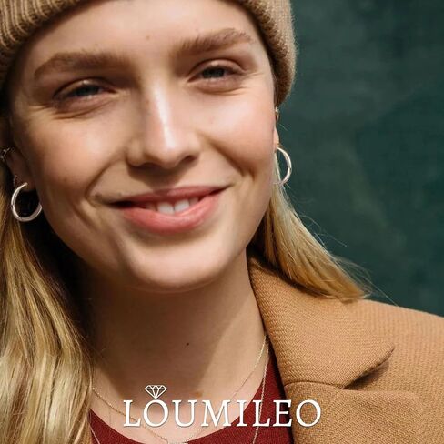 Loumileo 4mm عريض كبير أقراط الفضة الخفيفة 925 أقراط الفضة الاسترليني للنساء Hypoallergenic الأطواق الرقيقة الكبيرة للنساء 30/40/10/00/70 ملم in Kuwait