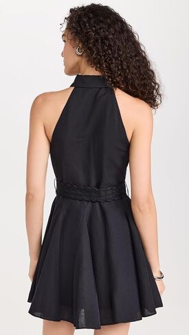 Women's Short Dress with Buckle Belt in Kuwait