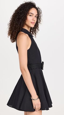 Women's Short Dress with Buckle Belt in Kuwait