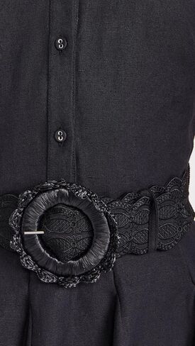 Women's Short Dress with Buckle Belt in Kuwait