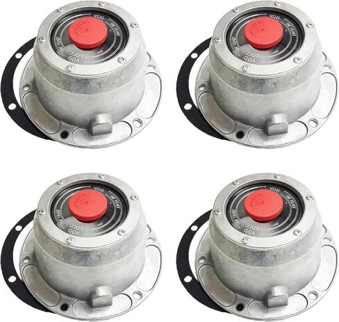 Torque 4 PCS 3434195 Aluminum Hub Caps for Trailer Axle (Replaces Stemco 343-4195, SKF 1696) in Saudi Arabia