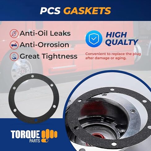 Torque 4 PCS 3434195 Aluminum Hub Caps for Trailer Axle (Replaces Stemco 343-4195, SKF 1696) in Saudi Arabia