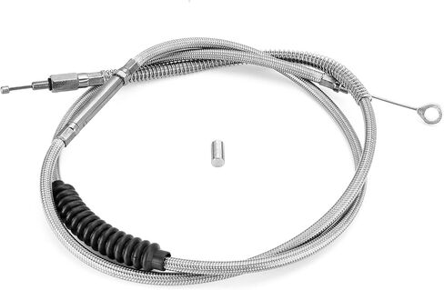 Mofun 65 3/4" Extended Length Motorcycle Clutch Cable Stainless Steel Compatible with Harley Touring Street Glide Electra Glide Road King 1987-2006, 2008-2013, Fit Sportster XL883 1200C, Chrome in Saudi Arabia