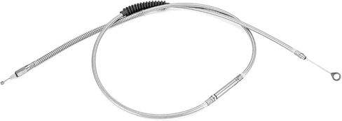 Mofun 65 3/4" Extended Length Motorcycle Clutch Cable Stainless Steel Compatible with Harley Touring Street Glide Electra Glide Road King 1987-2006, 2008-2013, Fit Sportster XL883 1200C, Chrome in Saudi Arabia