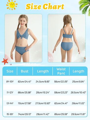 Patgoal Girls Swimsuits Teen Girls Two Bikini مجموعة أطفال in Saudi Arabia