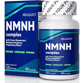 بديل NMN ببديل NMN ： NMNH Liposomal W/Resveratrol & Betaine - استعادة الإرهاق الفطري للمرأة - 120 كبسولة لمكافحة الشيخوخة ، والطاقة ، والتركيز