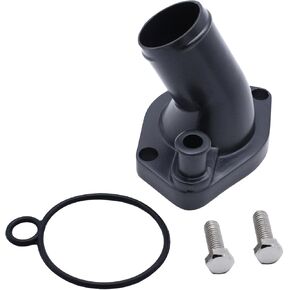 SBF Black Water Neck 45 Degree Chrome Thermostat Housing With O-ring And Bolts Fits For F-ord 260 289 302 347 351W