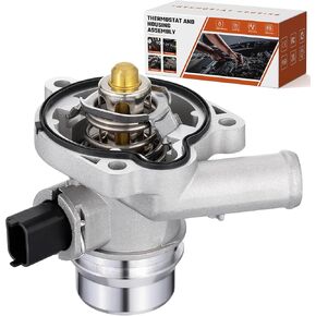902-808 مجموعة ترموستات ترموستات سائل تبريد الألومنيوم ملائم لـ Chevy Buick 1.4 Turbo-2011-2016 Cruze ، Cruze Limited 2016 ، Sonic 2012-2020 ، Encore Trax 2013-2020 1.4L Replace 25200455 55653336