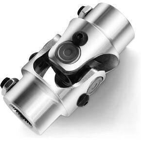 3/4" -30 Spline X 3/4" DD Chrome Steering Universal Joint Single U Joint Shaft