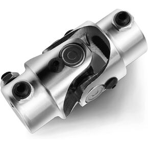 13/16"-36 Spline X 3/4" DD Black Steering Universal Joint Single U Joint Shaft,Total Length: 83mm (3-1/4")