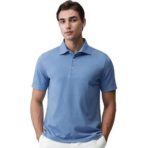 BCI Cotton Blend Pique Pique Pique Pique for Men Short Sleeve Tops Comffin