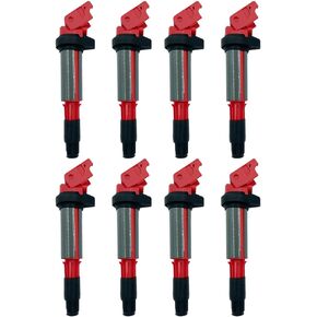 8PCS ARKAUTO HIGH PERFORMANCE IGNITION COIL ARK-IG522-R UF522 12131712219 FOR BMW 545i 550i 645Ci 650i 745i 745Li 750i 750Li Alpina B7 X5 4.5 4.8 V8 E53 E60 E61 E63 E64 E65
