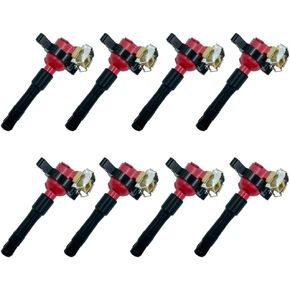 8PCS HIGH ENERGY IGNITION COIL ARK-IG354-R UF354 12131748018 FOR BMW Z8 X5 M5 840Ci 540i 740i 740iL 4.4 4.6 5.0 V8 M50 M52 M54 S52 S50 S62 M62 M73 N62 E46 E36 E39 E38 E31 E53 E85 in Saudi Arabia