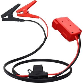 Jump Starter Cables for Milwaukee M18 Battery Adapter with Safe Fuses with 8AWG 6.56FT for Milwaukee Jump Starter, Use for Car Jump Starting and Start Riding Mower(No Battery)