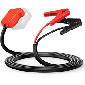 Milwaukee M18 18V Battery Jump Starter Cable Clamps- 8-AWG 5.74FT Automotive Booster Cables,Cable Power Tool Line for Most Cars