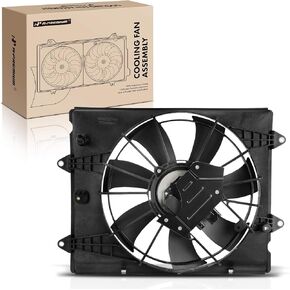 A-Premium Engine Radiator Cooling Fan Assembly with Brushless Motor Compatible with Select Honda Models - 2016-2021 - Civic 2.0L