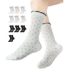 10pairs جوارب قطنية رفيعة لفتاة نساء ， جوارب ناعمة باردة بارد جوارب طاقم الكاحل التنفس