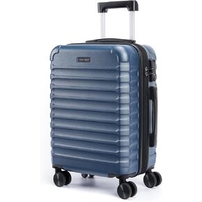 LIGHT FLIGHT Carry On Luggage 22x14x9 Airline Approved, Carry On Suitcases with Wheels, Expandable Hardside Lightweight Rolling Travel Luggage with TSA Lock 20 Inch Carryon, Royal Blue