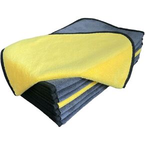 F7 Microfiber Cleaning Cloth - Pack of 8 Microfiber Cleaning Cloths | Rags to Gourmet Kitchen, Expensive Cars, Cloths for polishing Luxurious Surfaces | Cleaning Towels - Microfiber Cloth