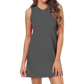 Hiverlay Women Tank Dress Upf 50+ فستان صيفي خفيف الوزن بلا أكمام