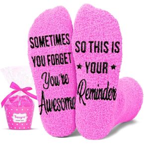 HAPPYPOP Inspirational Gifts for Women - Gifts for Women Mom Wife, Mothers Day Birthday Christmas Socks for Daughter Sister Niece