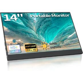 شاشة محمولة 11.0 بوصة 2160 * 1440 2K شاشة محمولة لأجهزة الكمبيوتر المحمول، USB C HDMI 100% sRGB HDR IPS 400cd/m² شاشة ألعاب التوصيل والتشغيل، شاشة موسع شاشة الكمبيوتر المحمول المحمولة