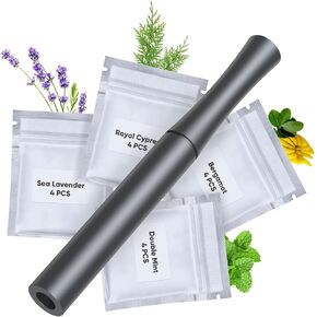 Quit Bad Habit Flavored Air Device, Refreshing Refresh,Natural Plant Extract, Lifts Spirits, Upgraded Version,Aluminum-0409-01
